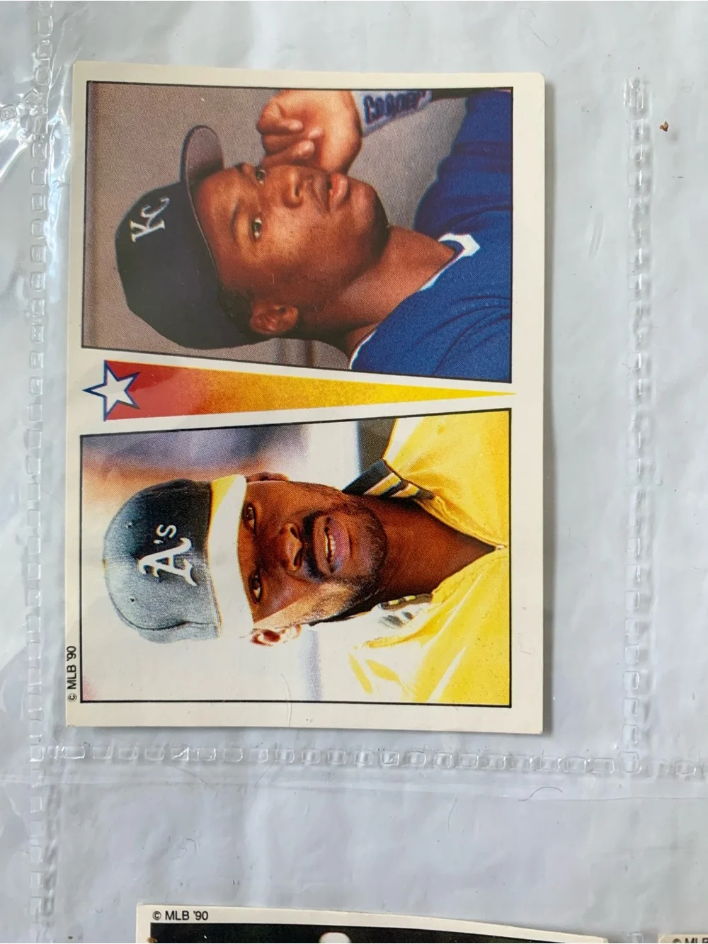 Panini 1990 Baseball MLB Sticker Card Lot (6) Bo Jackson Nolan Ryan Brett Abbot - Picture 2 of 8